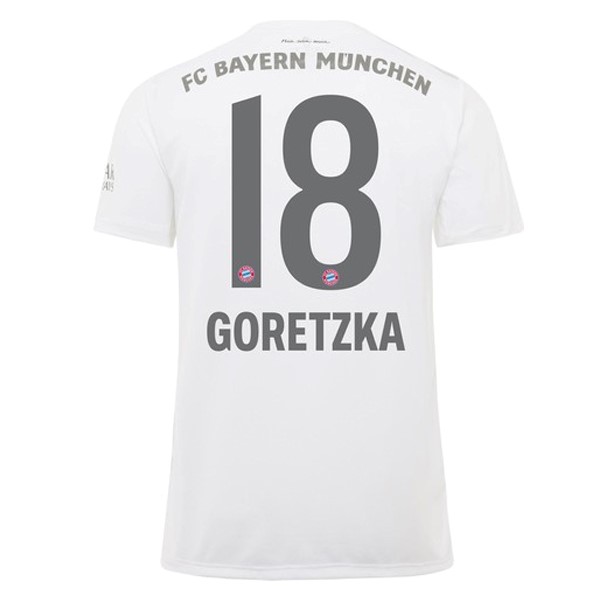 Camiseta Bayern Munich NO.18 Goretzka 2ª Kit 2019 2020 Blanco
